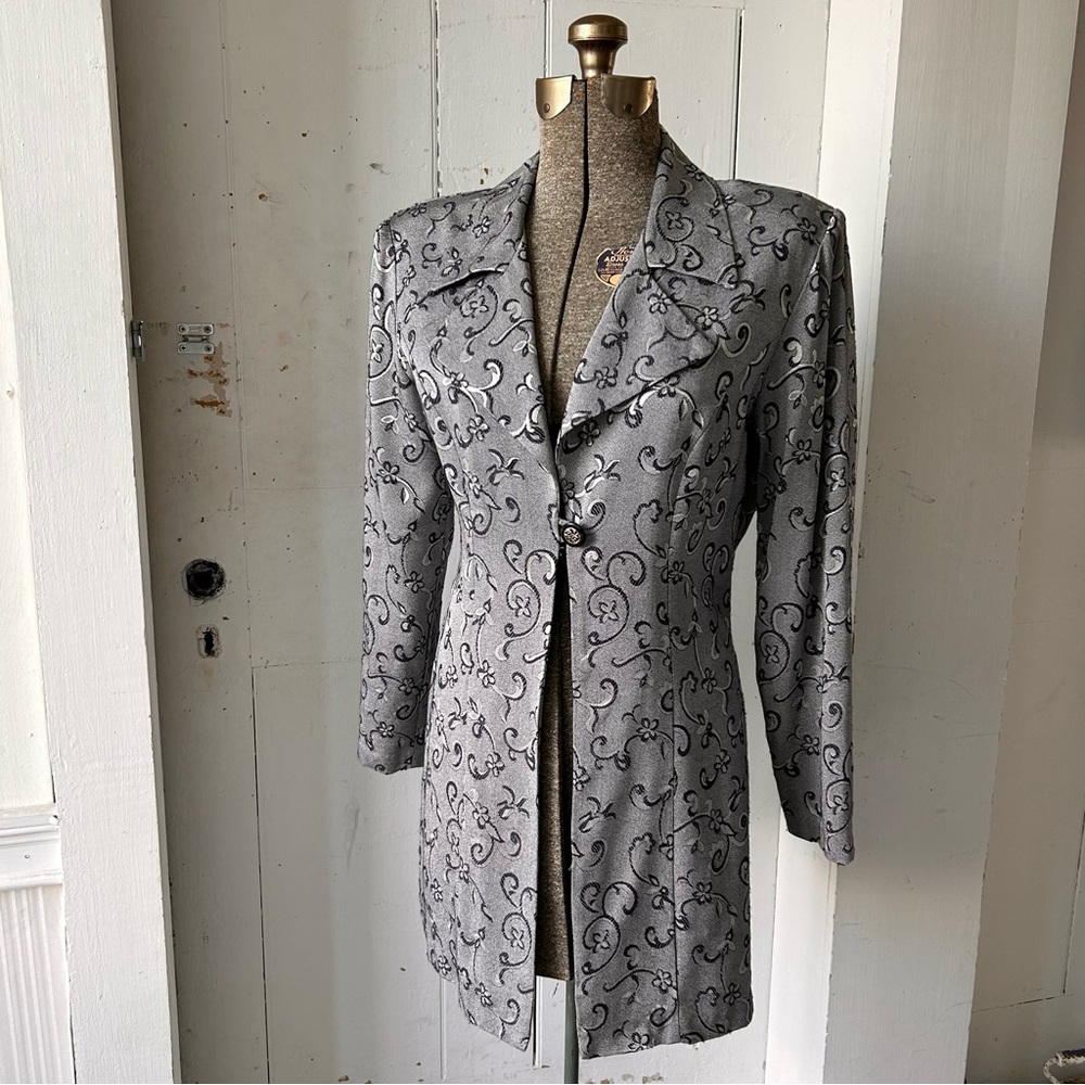Vintage 1980s Dawn Joy Damask Brocade Jacket